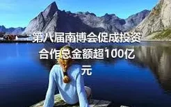 第八届南博会促成投资 合作总金额超100亿元