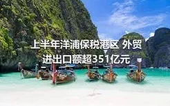 上半年洋浦保税港区 外贸进出口额超351亿元