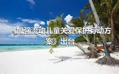 《加强流动儿童关爱保护行动方案》出台